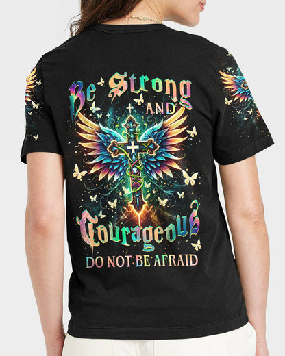 Be Strong And Courageous Women's All Over Print Shirt - Yhhn1912234, easychoo.com