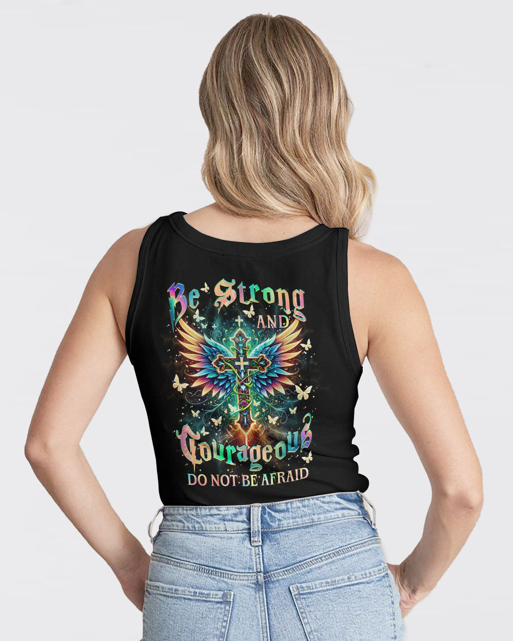 Be Strong And Courageous Women's All Over Print Shirt - Yhhn1912234, easychoo.com