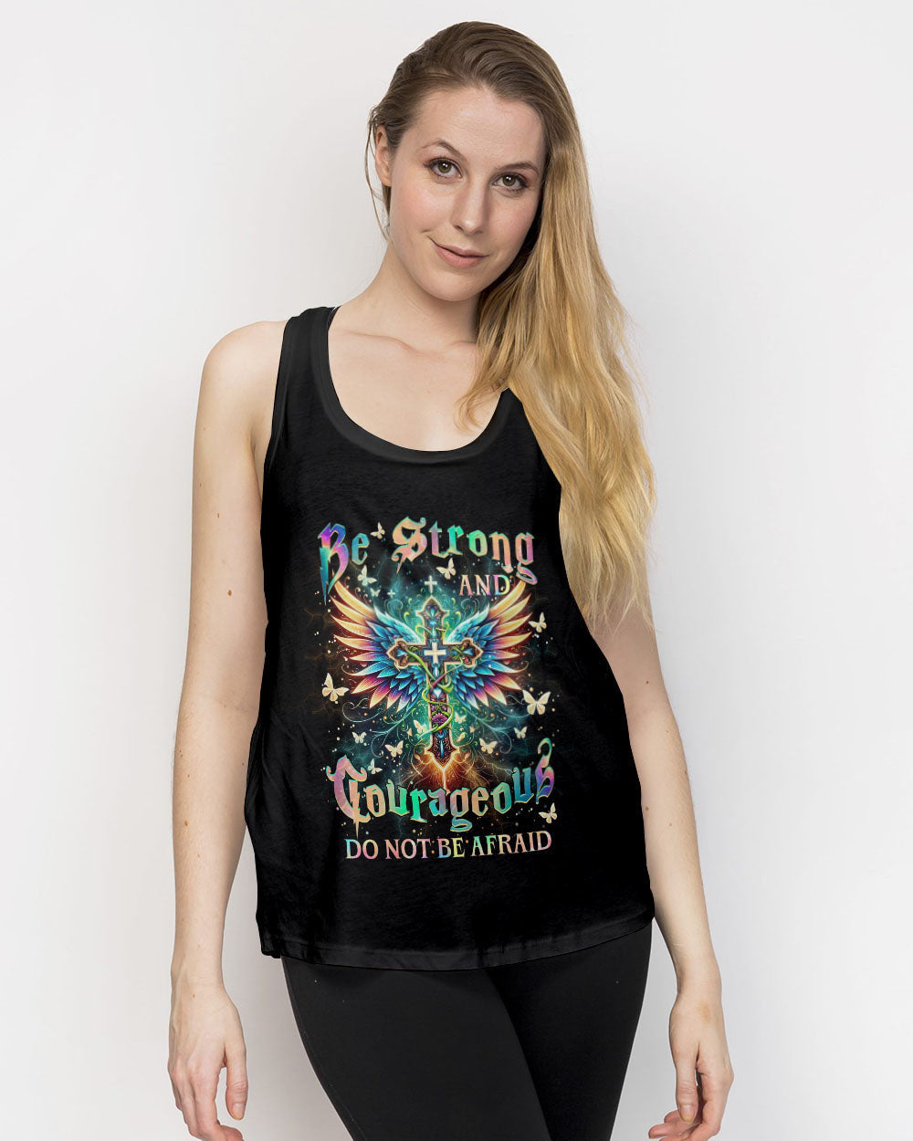 Be Strong And Courageous Women's All Over Print Shirt - Yhhn1912234, easychoo.com