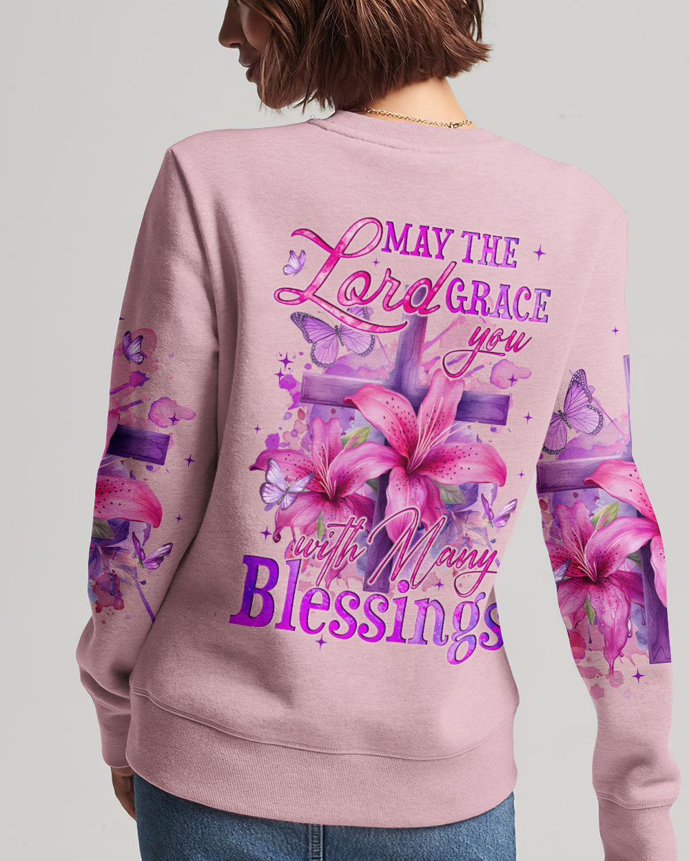 May The Lord Grace You With Many Blessings Women's All Over Print Shirt - Tyqy0102241, easychoo.com