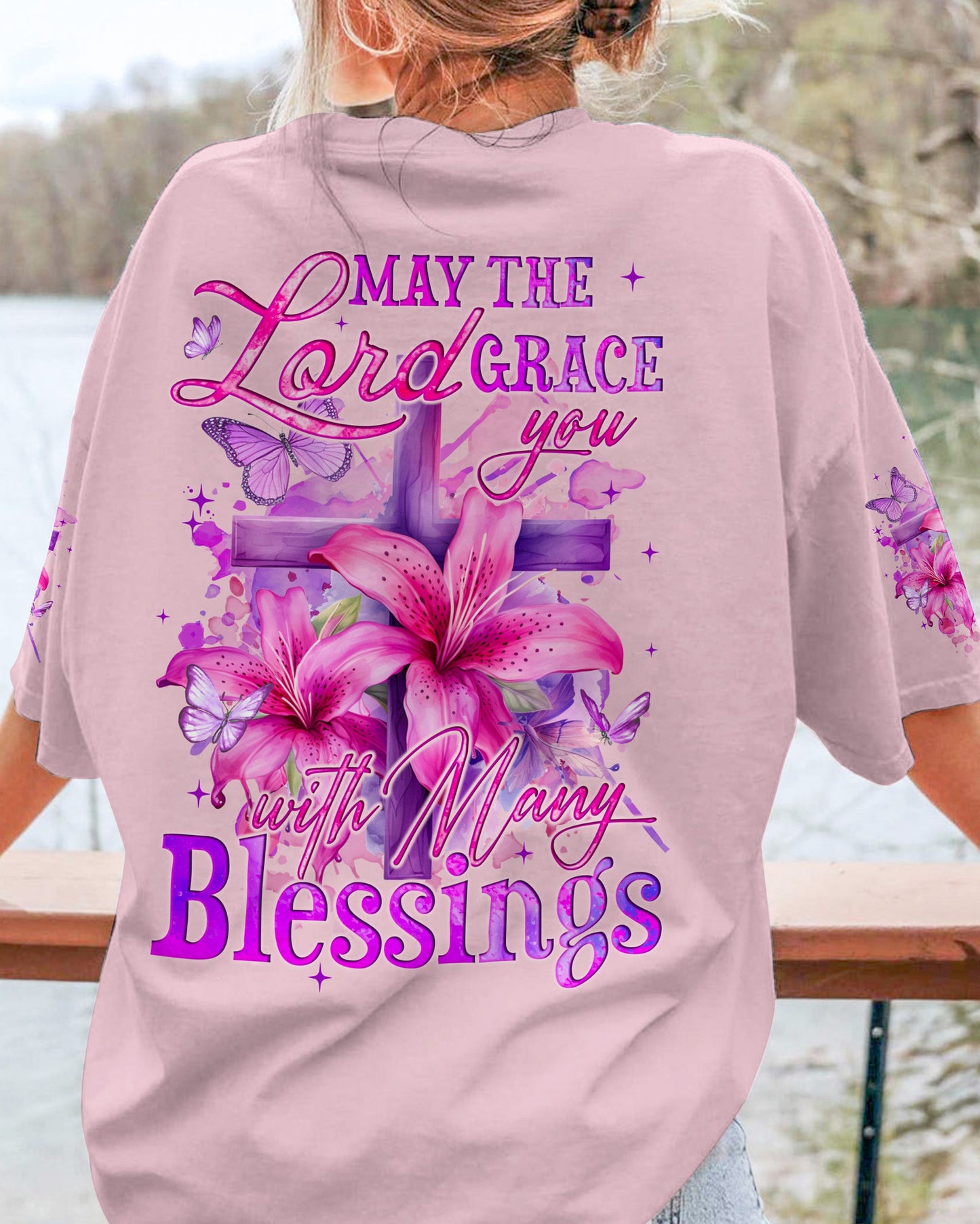 May The Lord Grace You With Many Blessings Women's All Over Print Shirt - Tyqy0102241, easychoo.com