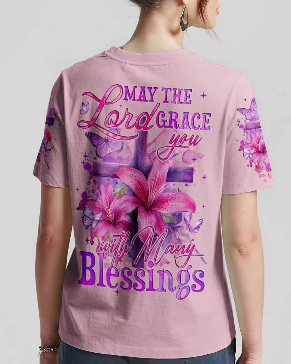 May The Lord Grace You With Many Blessings Women's All Over Print Shirt - Tyqy0102241, easychoo.com