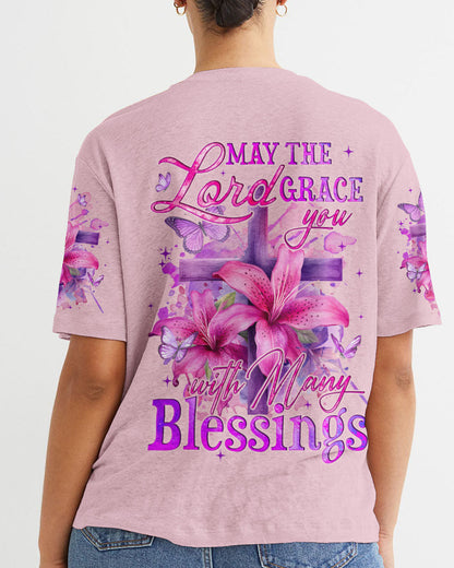 May The Lord Grace You With Many Blessings Women's All Over Print Shirt - Tyqy0102241, easychoo.com