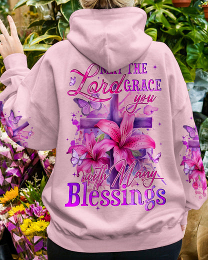 May The Lord Grace You With Many Blessings Women's All Over Print Shirt - Tyqy0102241, easychoo.com