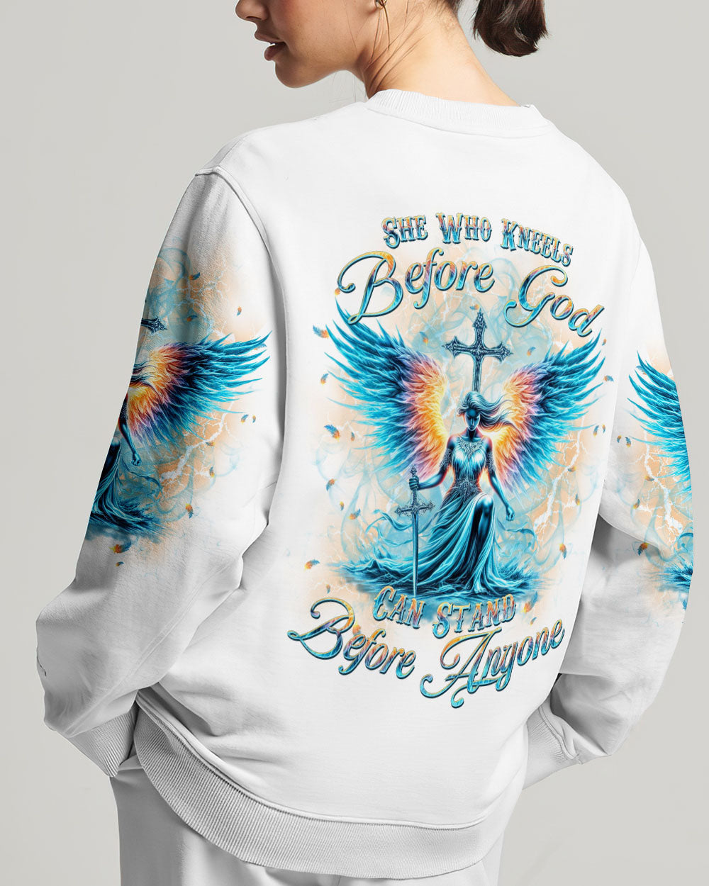 She Who Kneels Before God Women's All Over Print Shirt - Yhkd0301243, easychoo.com