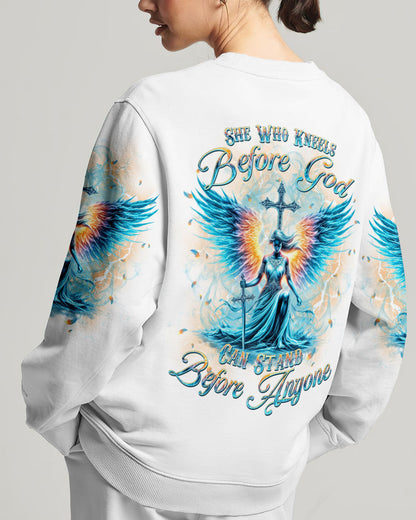 She Who Kneels Before God Women's All Over Print Shirt - Yhkd0301243, easychoo.com