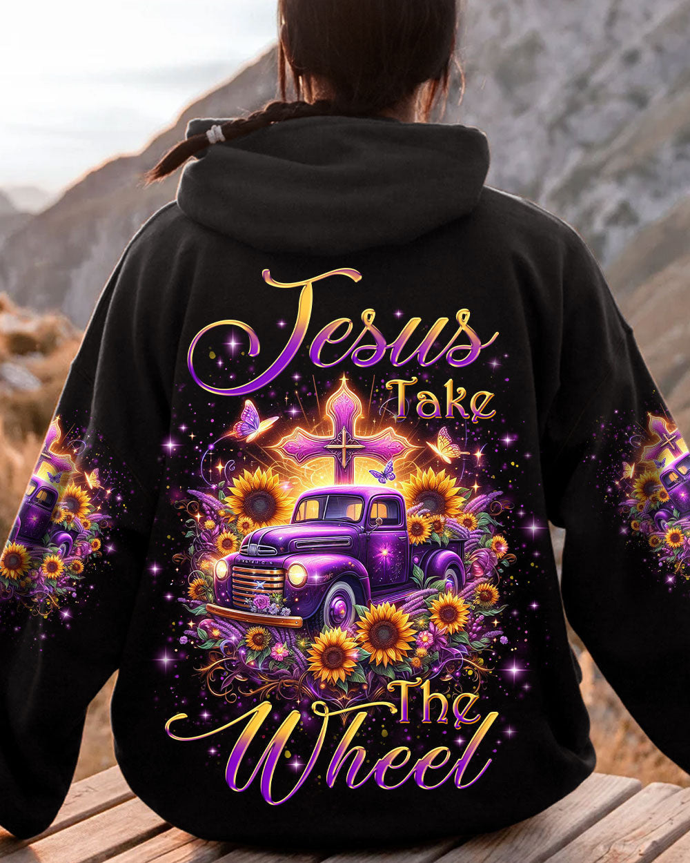 Jesus Take The Wheel Women's All Over Print Shirt - Yhkd1701241, easychoo.com