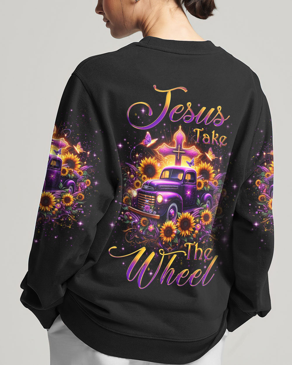 Jesus Take The Wheel Women's All Over Print Shirt - Yhkd1701241, easychoo.com
