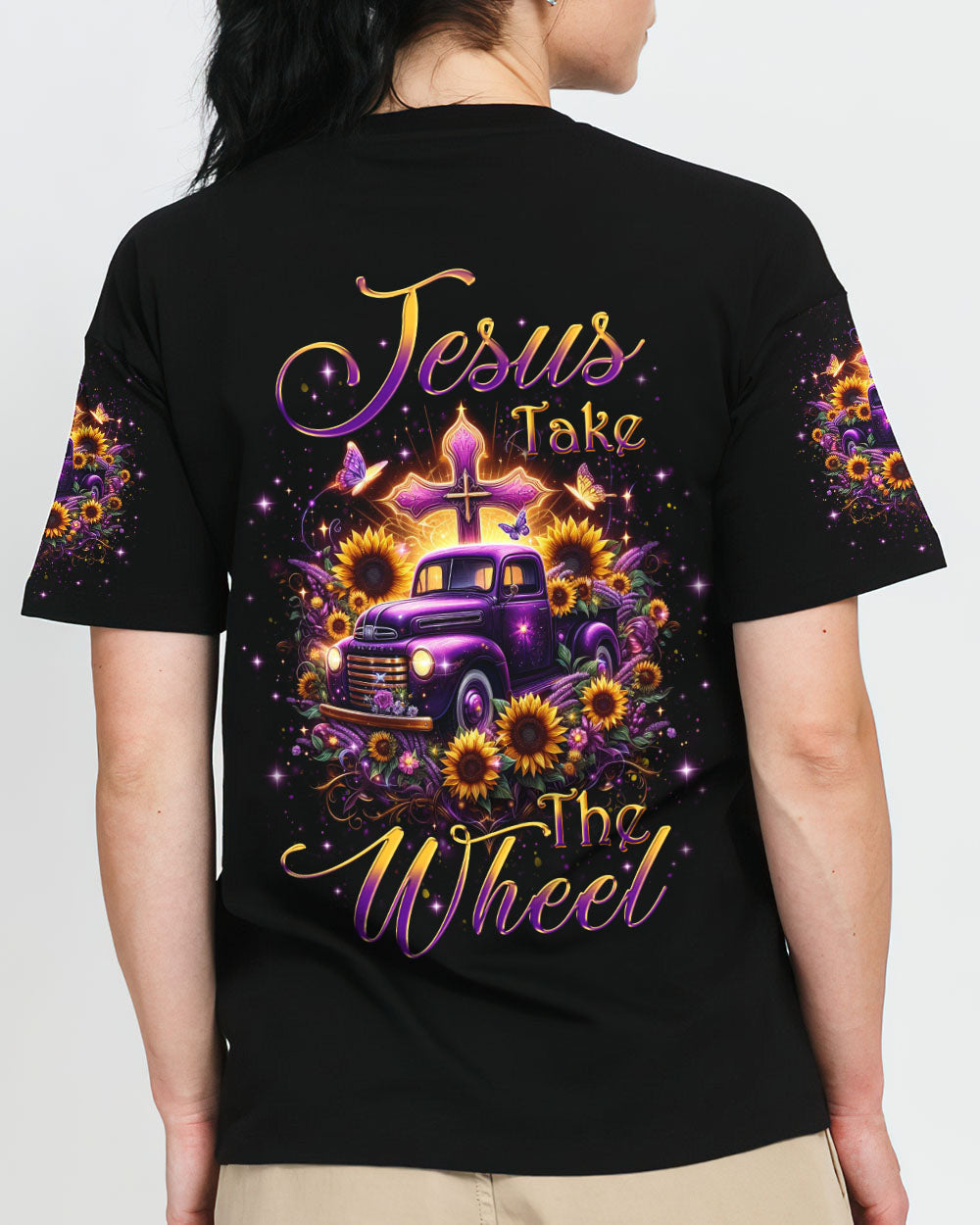 Jesus Take The Wheel Women's All Over Print Shirt - Yhkd1701241, easychoo.com