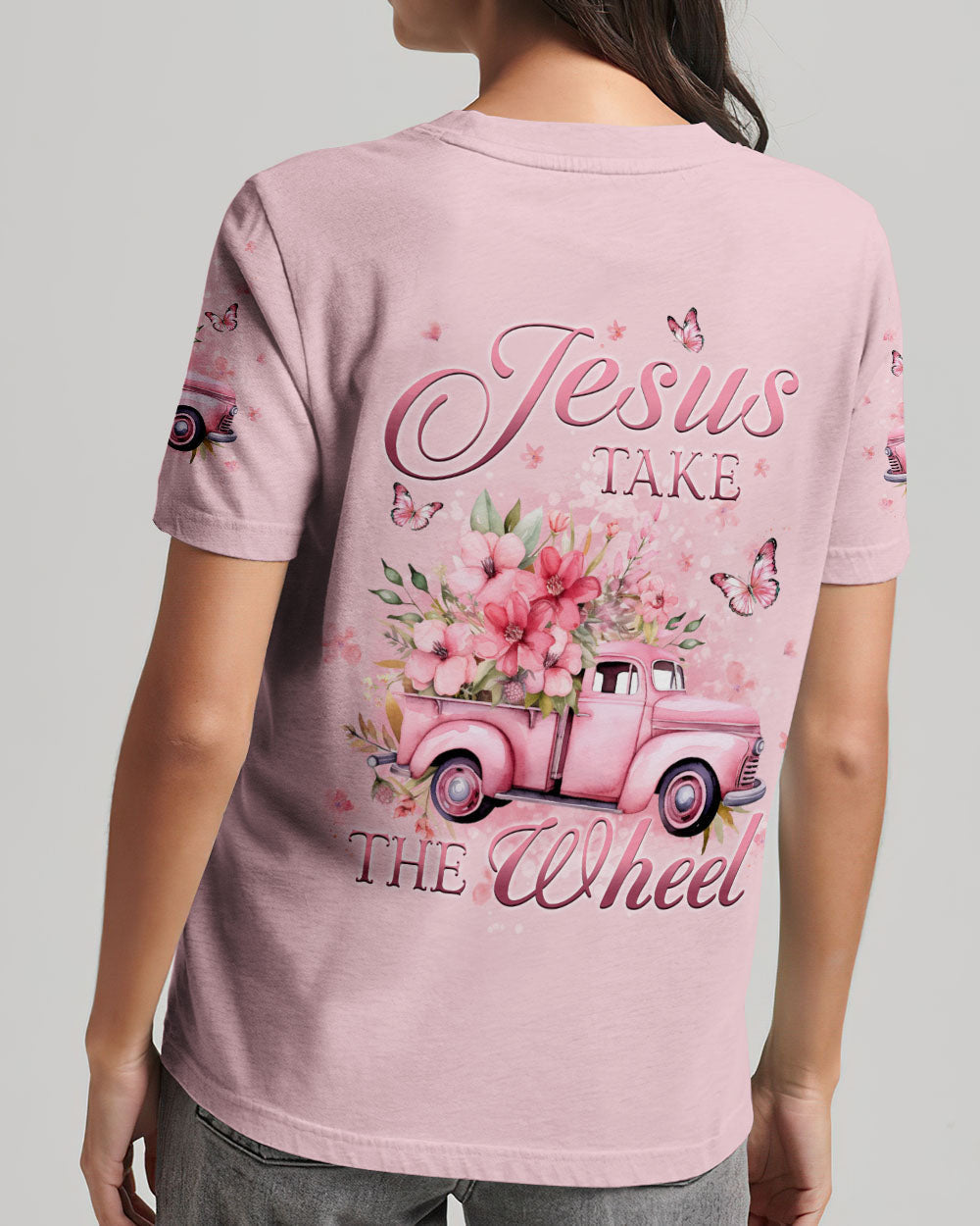 Jesus Take The Wheel Women's All Over Print Shirt - Yhkd0602241, easychoo.com