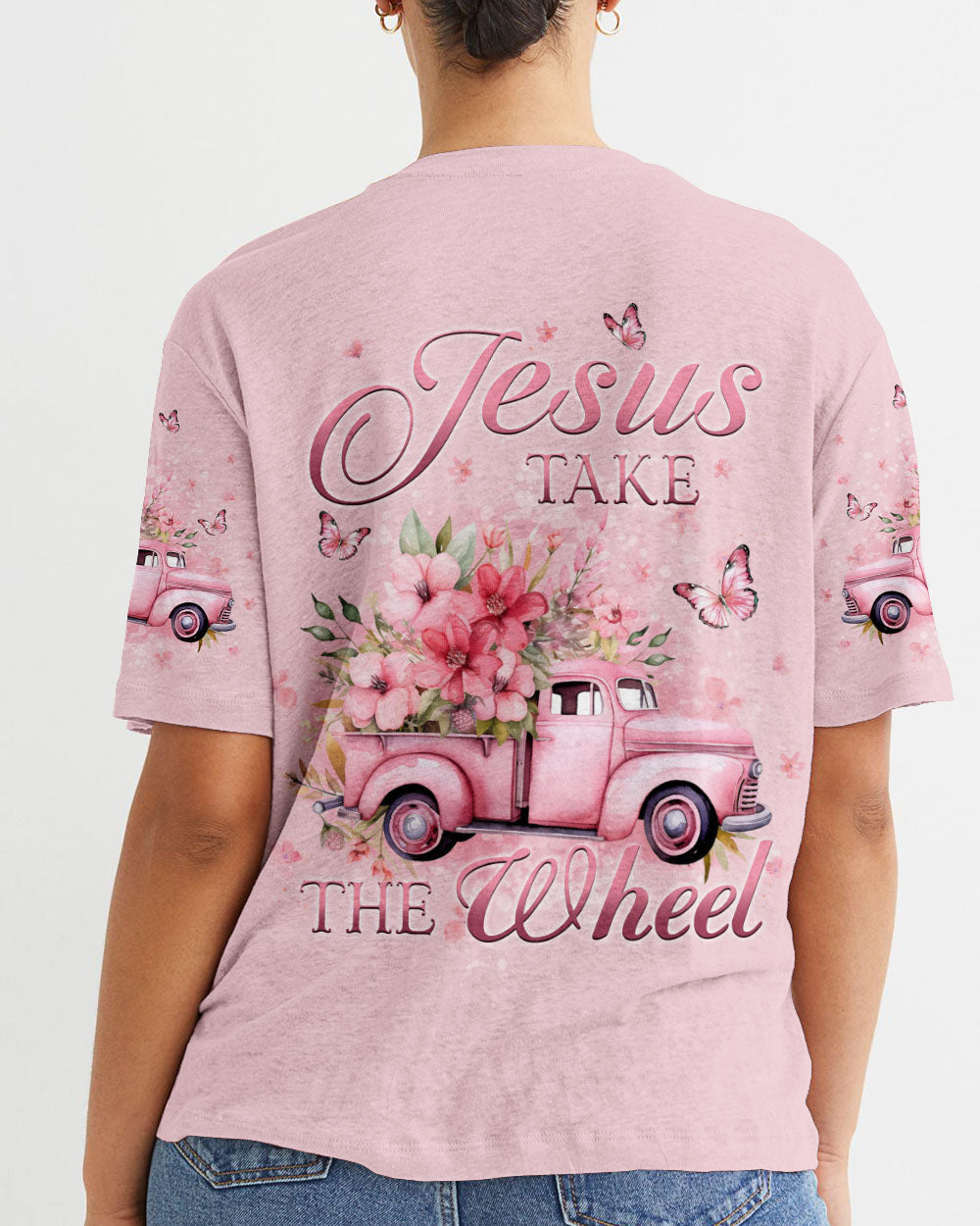 Jesus Take The Wheel Women's All Over Print Shirt - Yhkd0602241, easychoo.com