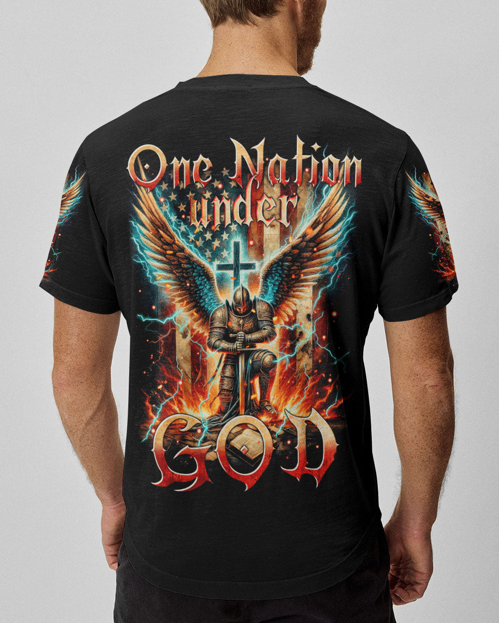 One Nation Under God Men's All Over Print Shirt - Tytm0211234, easychoo.com