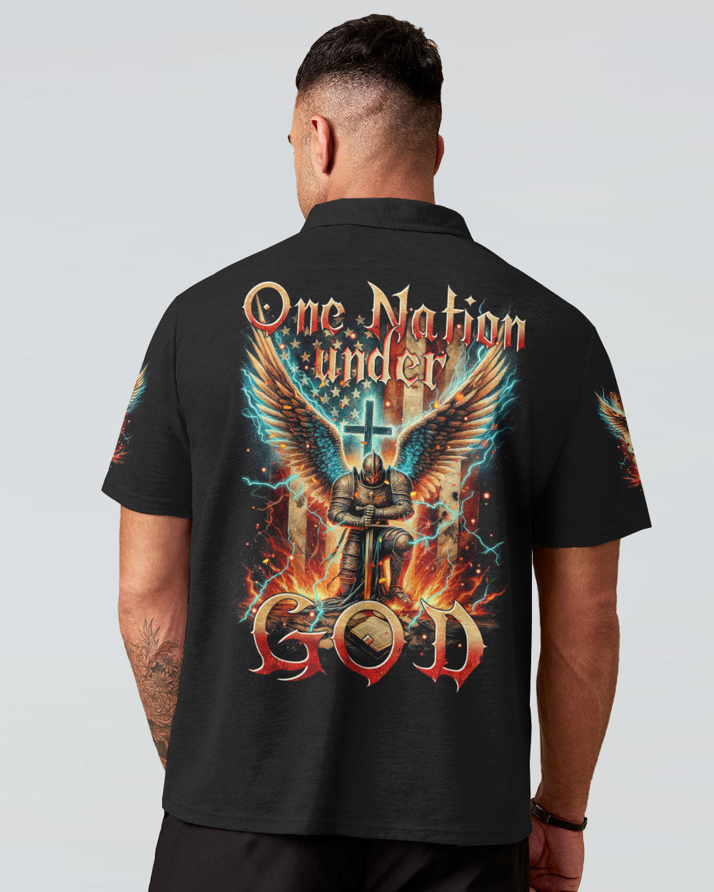 One Nation Under God Men's All Over Print Shirt - Tytm0211234, easychoo.com