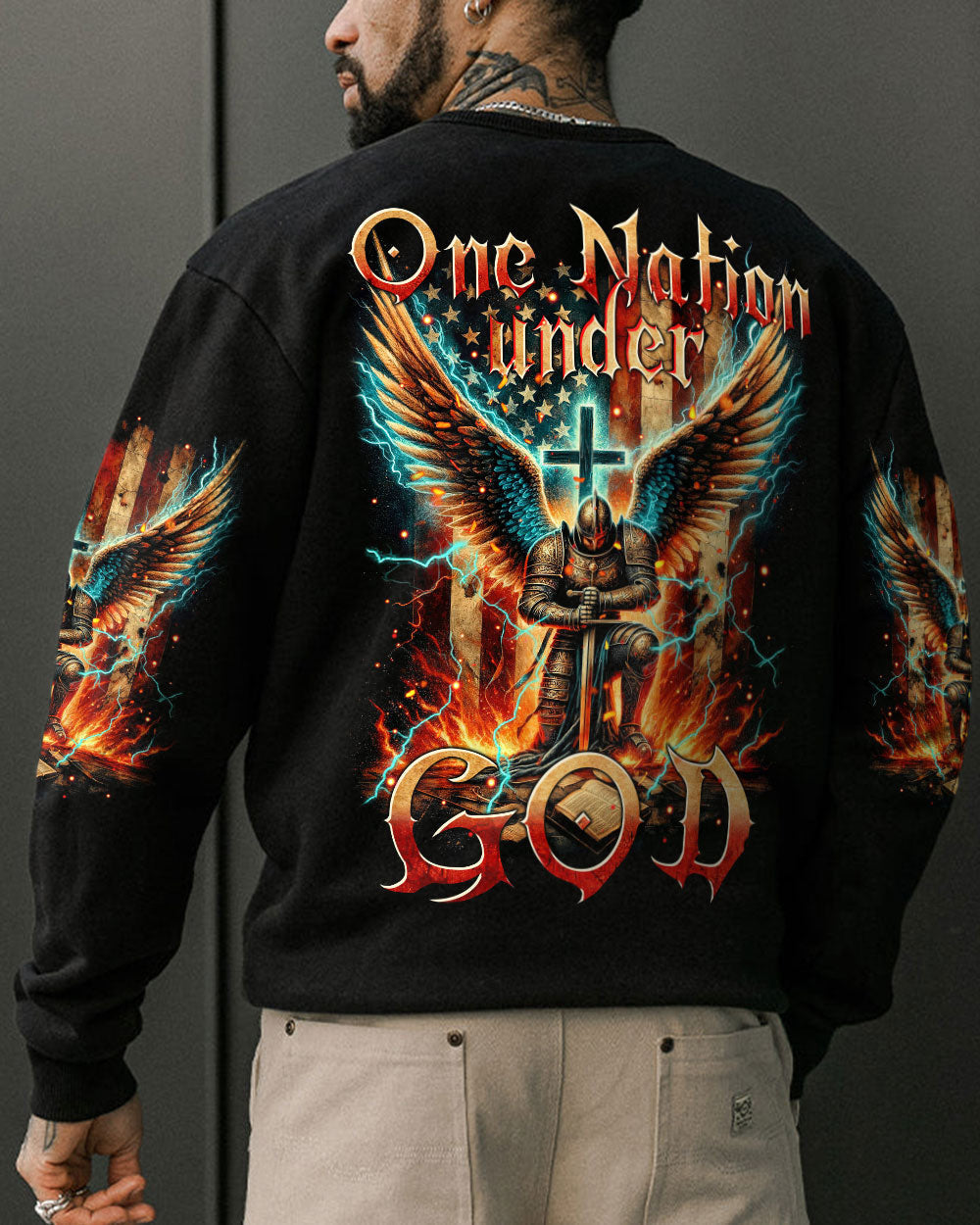 One Nation Under God Men's All Over Print Shirt - Tytm0211234, easychoo.com