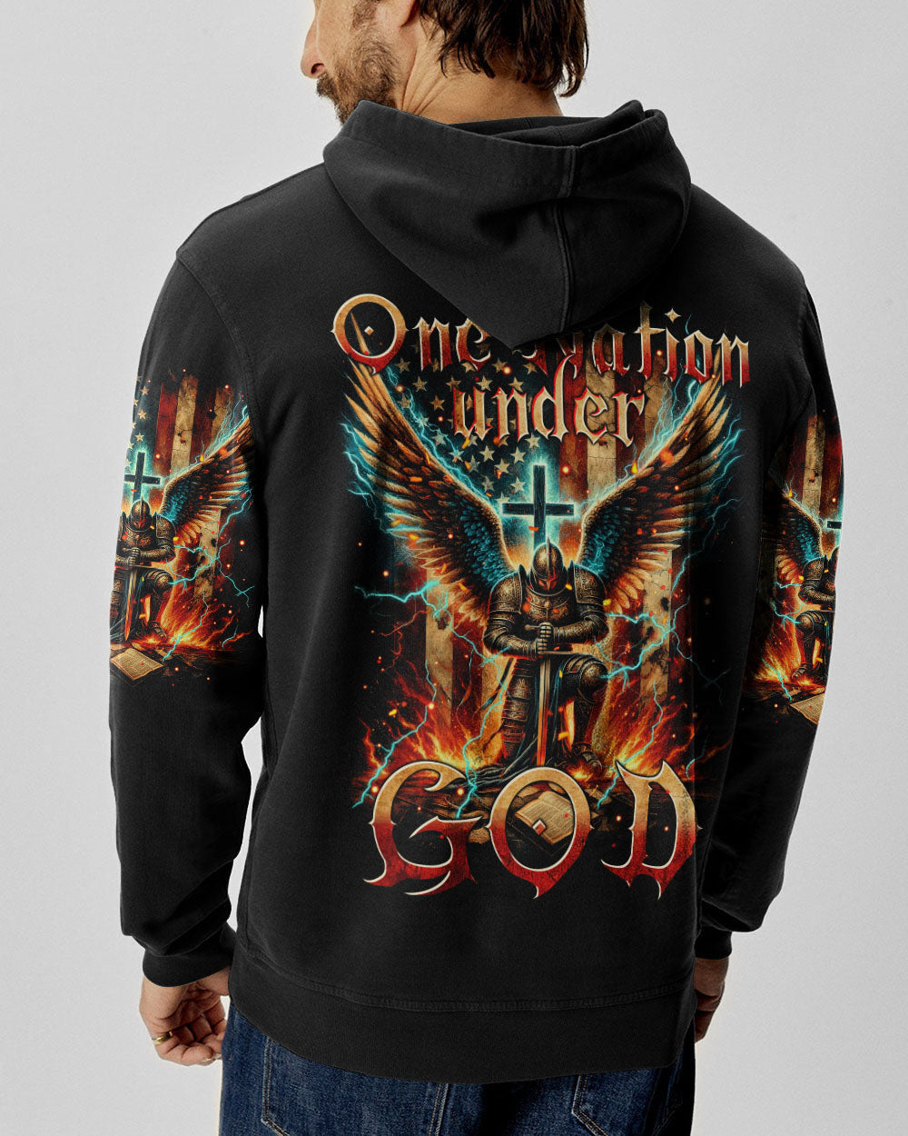 One Nation Under God Men's All Over Print Shirt - Tytm0211234, easychoo.com