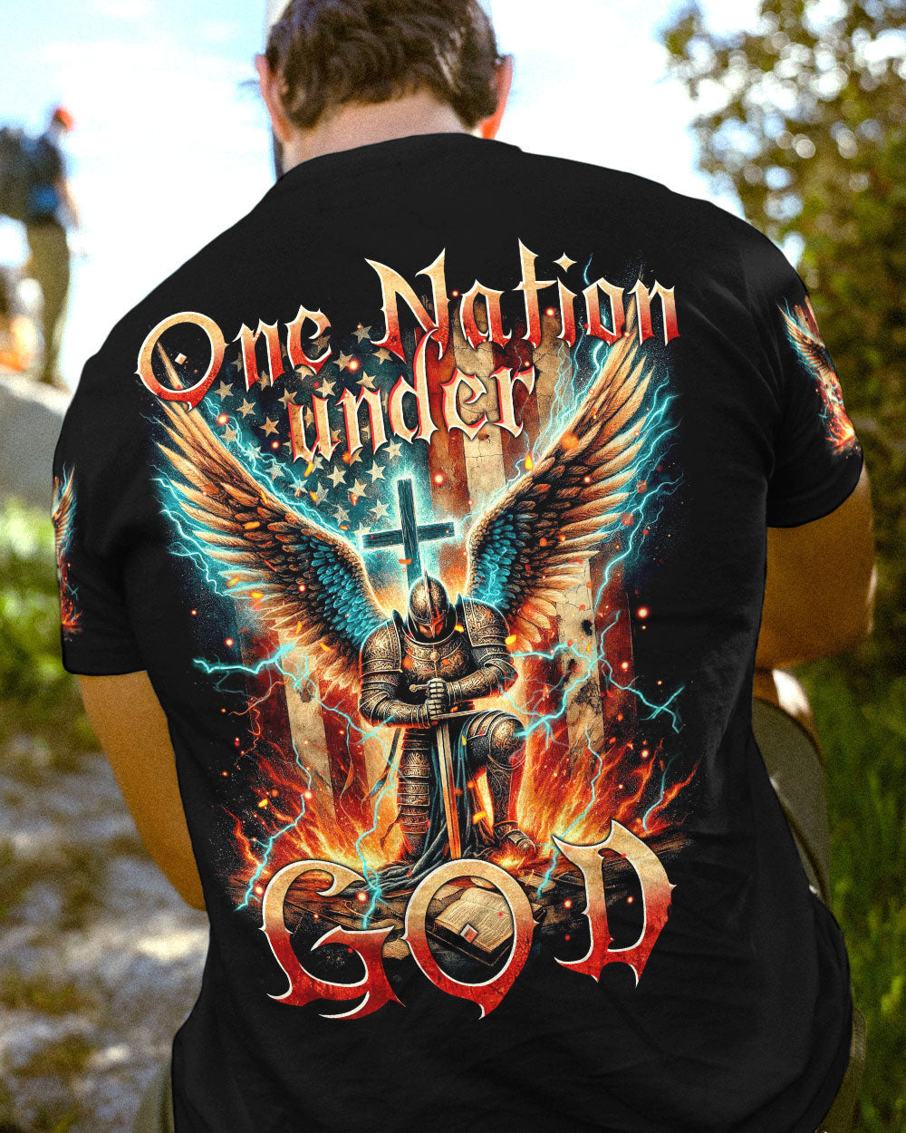 One Nation Under God Men's All Over Print Shirt - Tytm0211234, easychoo.com