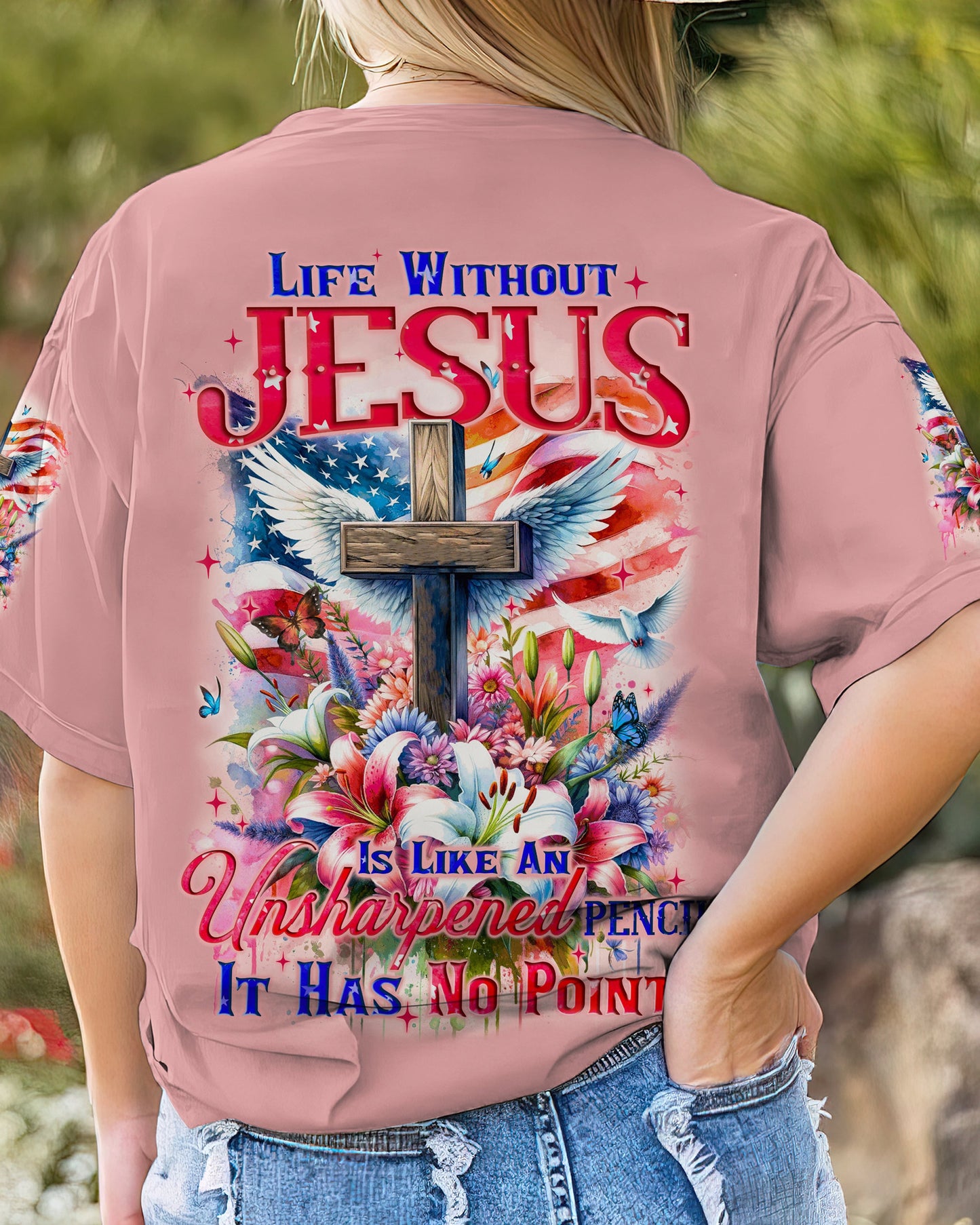 Life Without Jesus Women All Over Print Shirt - Tyqy0211232, easychoo.com