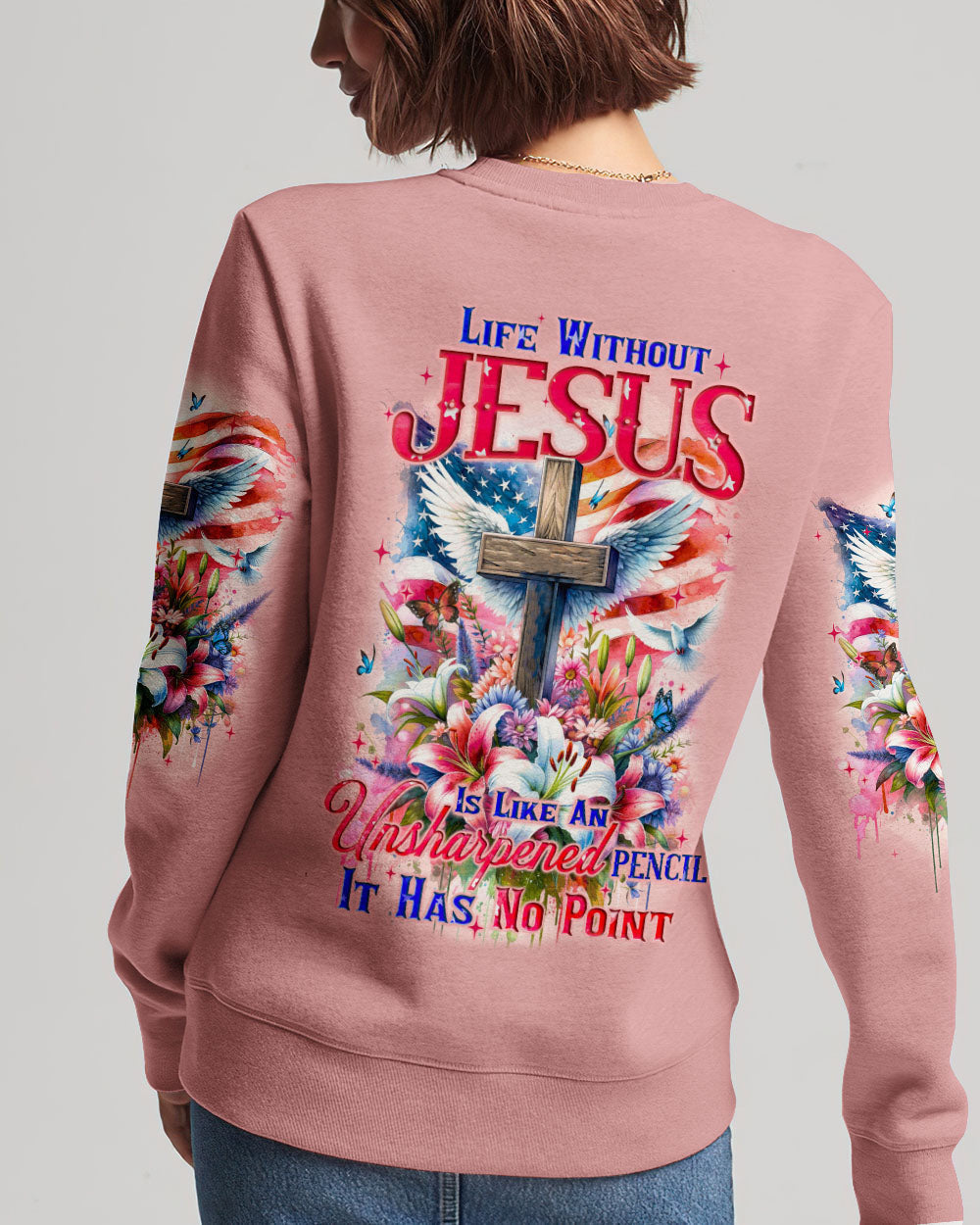 Life Without Jesus Women All Over Print Shirt - Tyqy0211232, easychoo.com