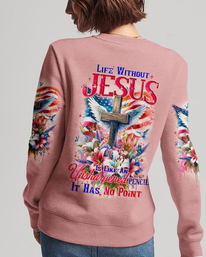 Life Without Jesus Women All Over Print Shirt - Tyqy0211232, easychoo.com