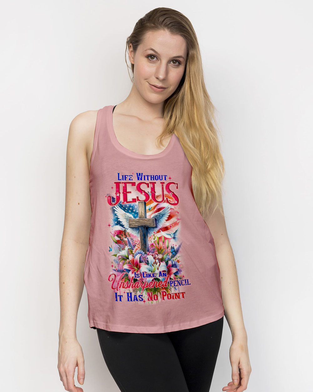 Life Without Jesus Women All Over Print Shirt - Tyqy0211232, easychoo.com