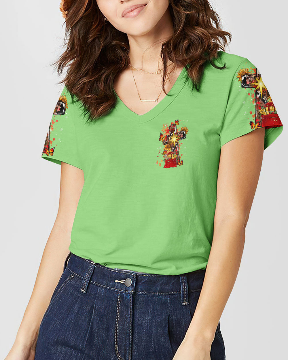 Jesus The Reason Christmas Women's All Over Print Shirt - Tlnt2710234, easychoo.com