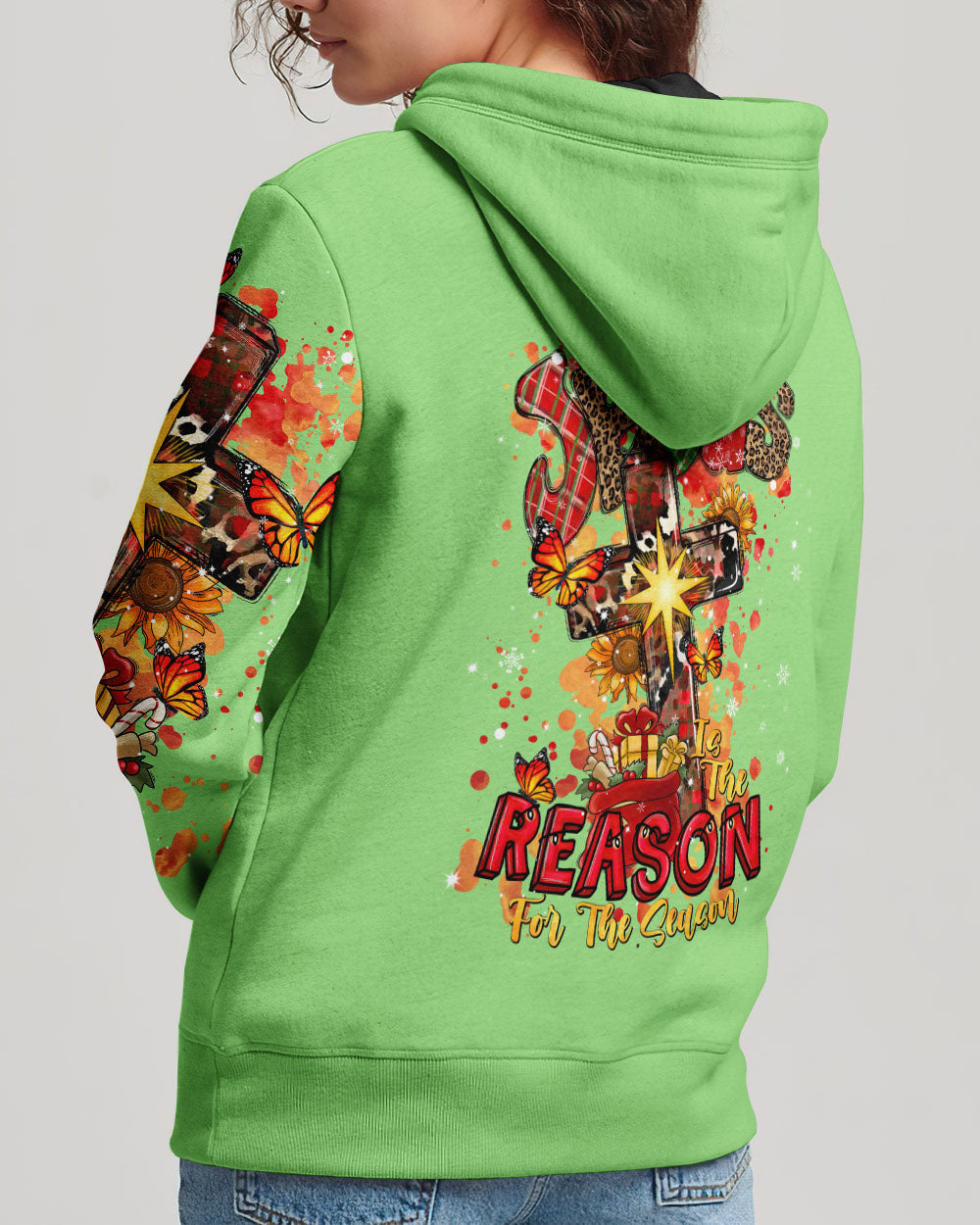 Jesus The Reason Christmas Women's All Over Print Shirt - Tlnt2710234, easychoo.com
