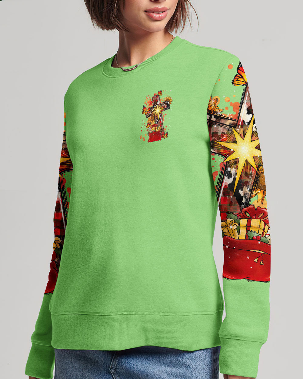 Jesus The Reason Christmas Women's All Over Print Shirt - Tlnt2710234, easychoo.com