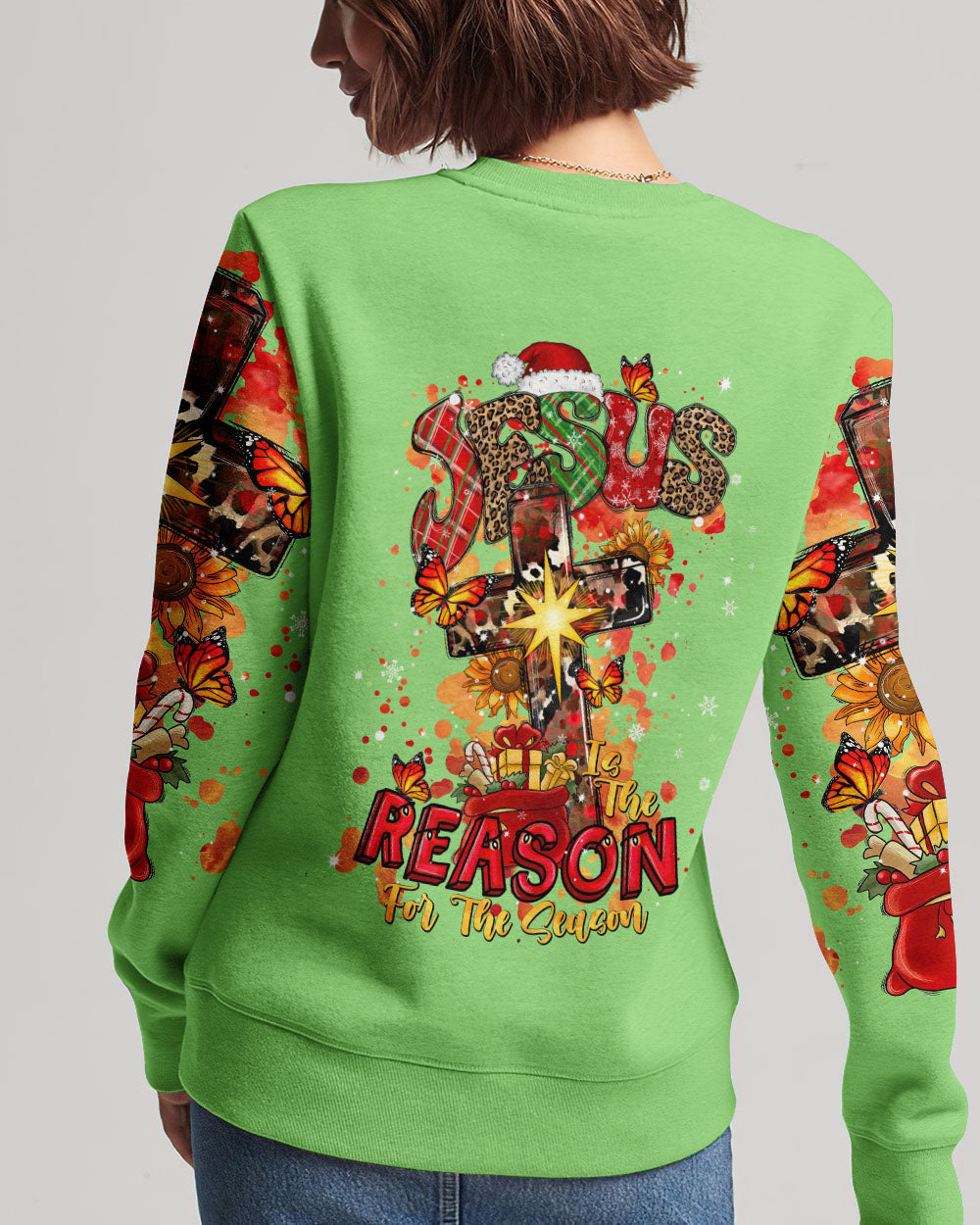 Jesus The Reason Christmas Women's All Over Print Shirt - Tlnt2710234, easychoo.com