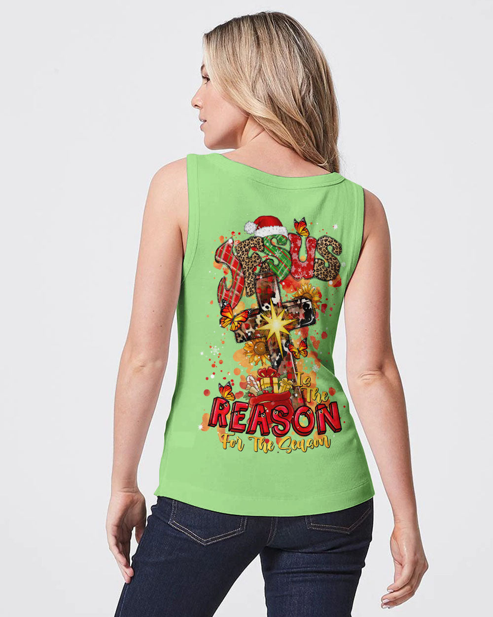 Jesus The Reason Christmas Women's All Over Print Shirt - Tlnt2710234, easychoo.com