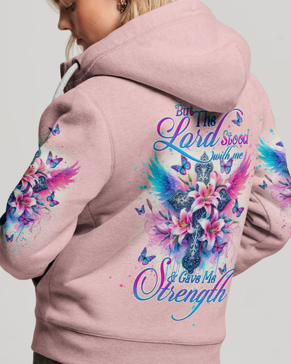 Lord Stood With Me Cross Wings Lilies Women's All Over Print Shirt - Tltw0202244, easychoo.com