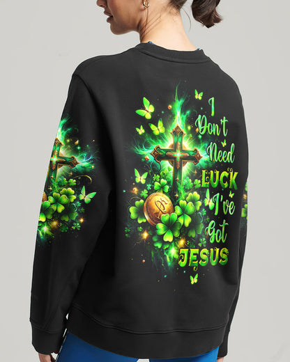 I Don't Need Luck I've got Jesus Patrick's Day Women's All Over Print Shirt - Tltw0501243, easychoo.com