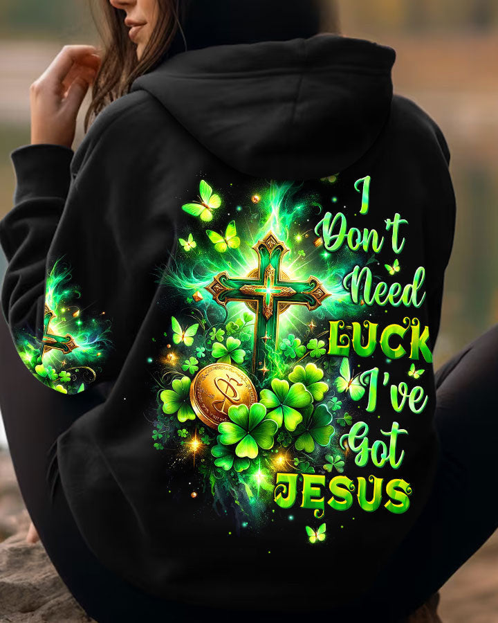 I Don't Need Luck I've got Jesus Patrick's Day Women's All Over Print Shirt - Tltw0501243, easychoo.com