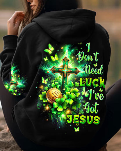 I Don't Need Luck I've got Jesus Patrick's Day Women's All Over Print Shirt - Tltw0501243, easychoo.com