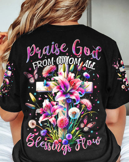 Blessings Flow Women's All Over Print Shirt - Tytm3011232, easychoo.com