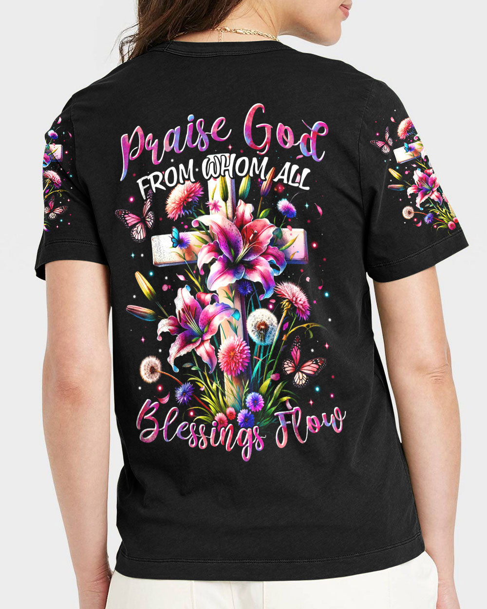 Blessings Flow Women's All Over Print Shirt - Tytm3011232, easychoo.com