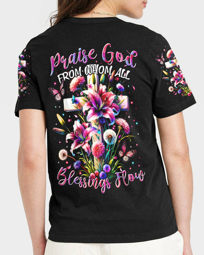 Blessings Flow Women's All Over Print Shirt - Tytm3011232, easychoo.com