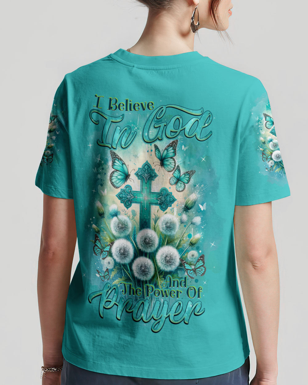 I Believe In God Women's All Over Print Shirt - Tlnz1111234, easychoo.com