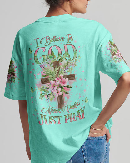 I Believe In God Women's All Over Print Shirt - Yhln2510232, easychoo.com