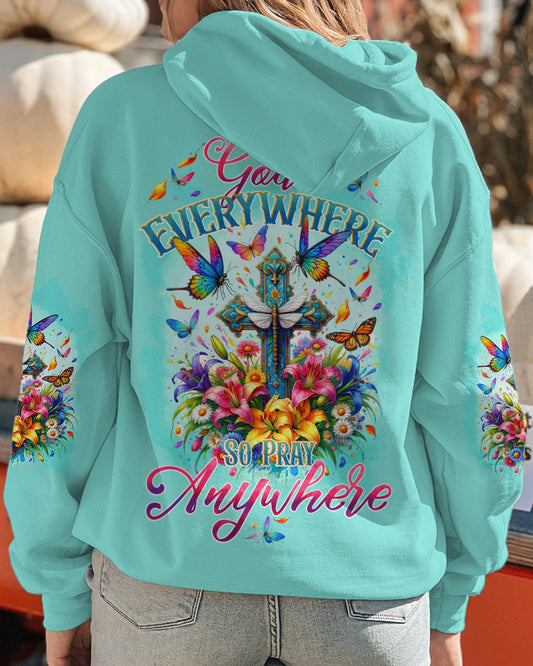 God Is Everywhere Women' All Over Print Shirt - Tytd0212232, easychoo.com