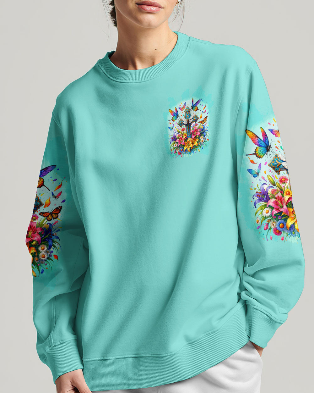 God Is Everywhere Women' All Over Print Shirt - Tytd0212232, easychoo.com