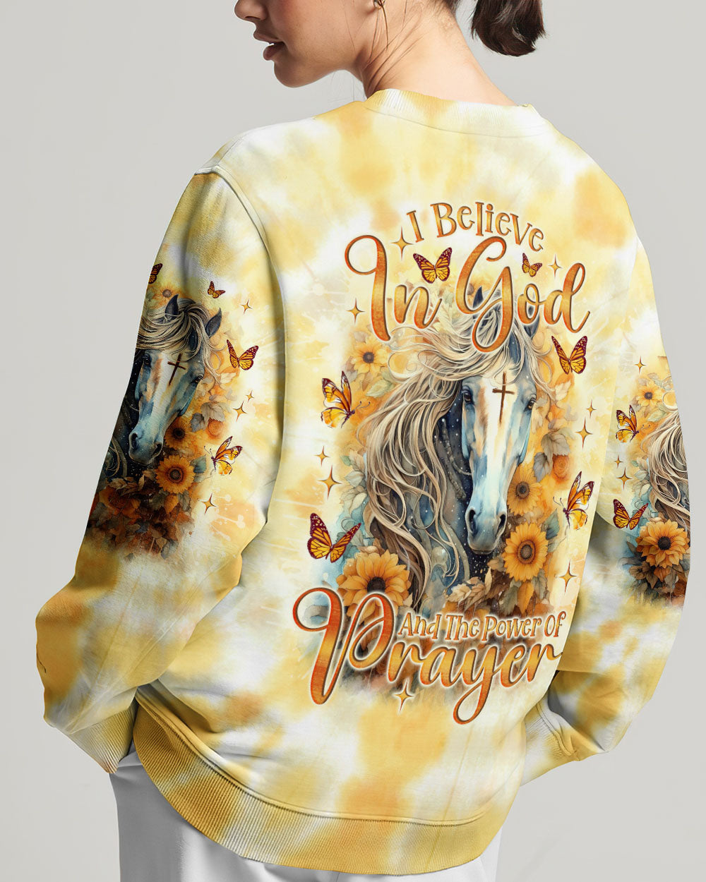 I Believe In God Horse Women's All Over Print Shirt - Tlno2301243, easychoo.com