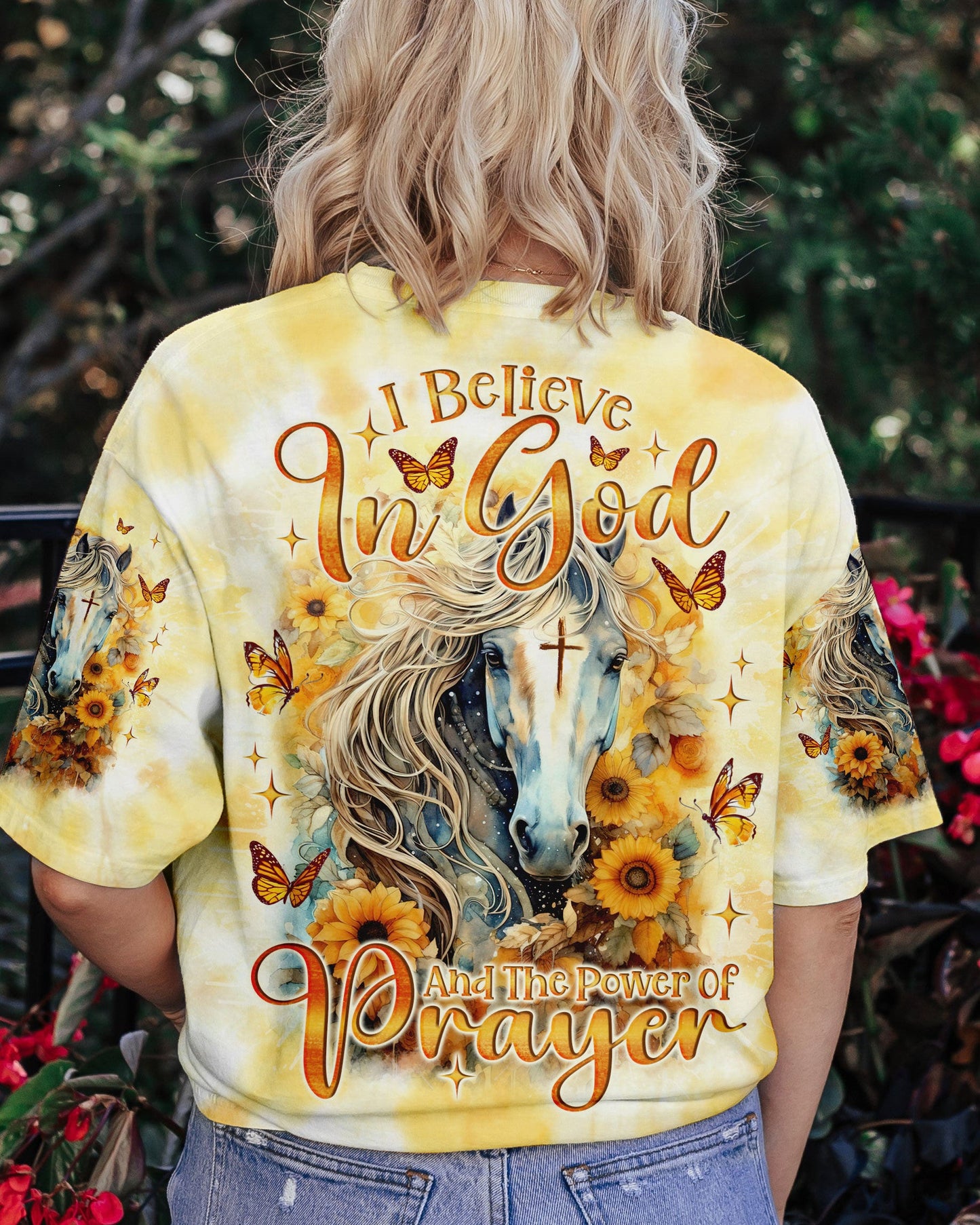 I Believe In God Horse Women's All Over Print Shirt - Tlno2301243, easychoo.com