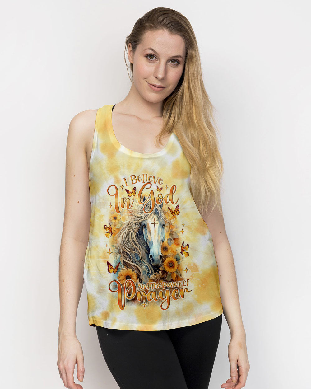 I Believe In God Horse Women's All Over Print Shirt - Tlno2301243, easychoo.com
