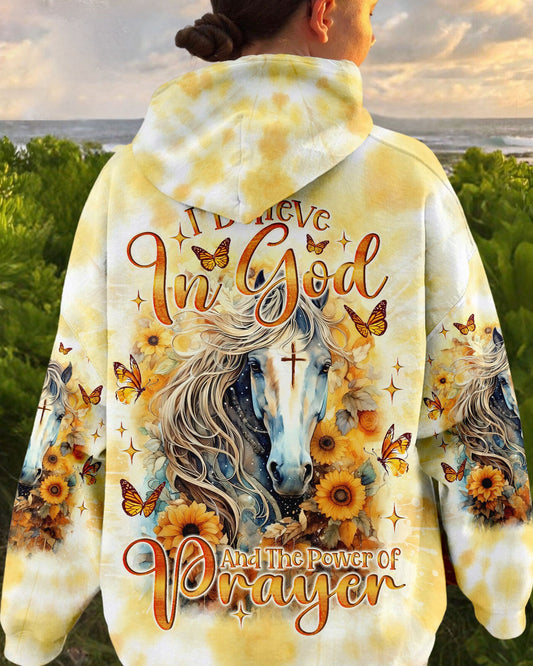 I Believe In God Horse Women's All Over Print Shirt - Tlno2301243, easychoo.com