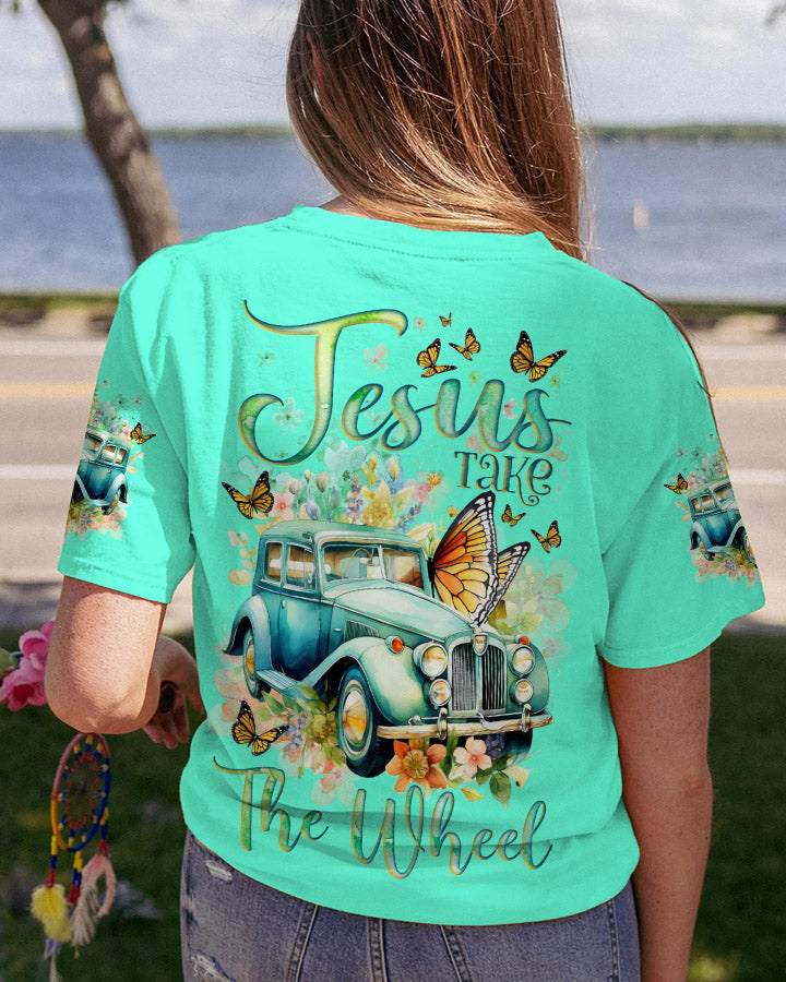 Jesus Take The Wheel Women's All Over Print Shirt - Tlnz1811232, easychoo.com