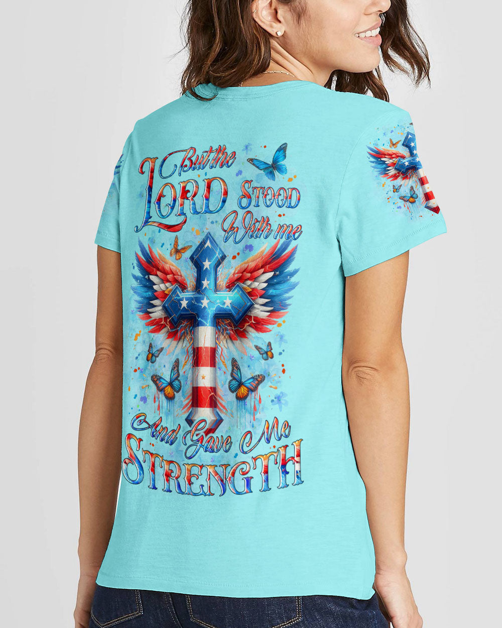 But The Lord Stood With Me Women's All Over Print Shirt - Yhlt1312233, easychoo.com