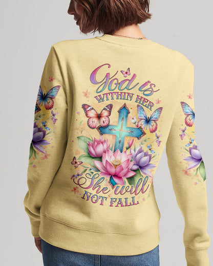 God Is Within Her Women's All Over Print Shirt - Yhlt0512232, easychoo.com