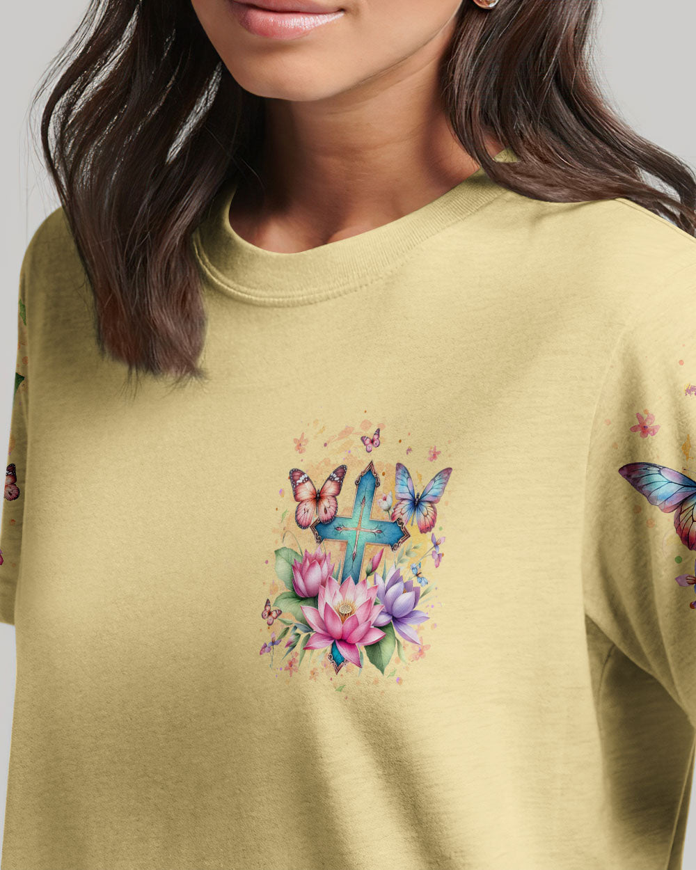 God Is Within Her Women's All Over Print Shirt - Yhlt0512232, easychoo.com