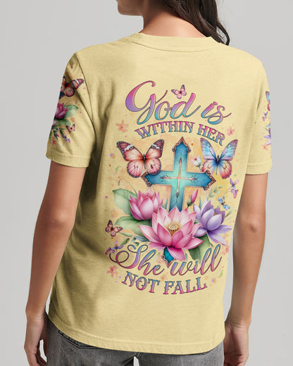 God Is Within Her Women's All Over Print Shirt - Yhlt0512232, easychoo.com