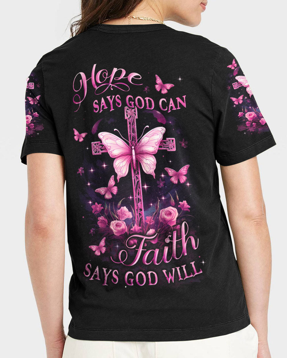 Hope Says God Can Women's All Over Print Shirt - Yhlt811234, easychoo.com